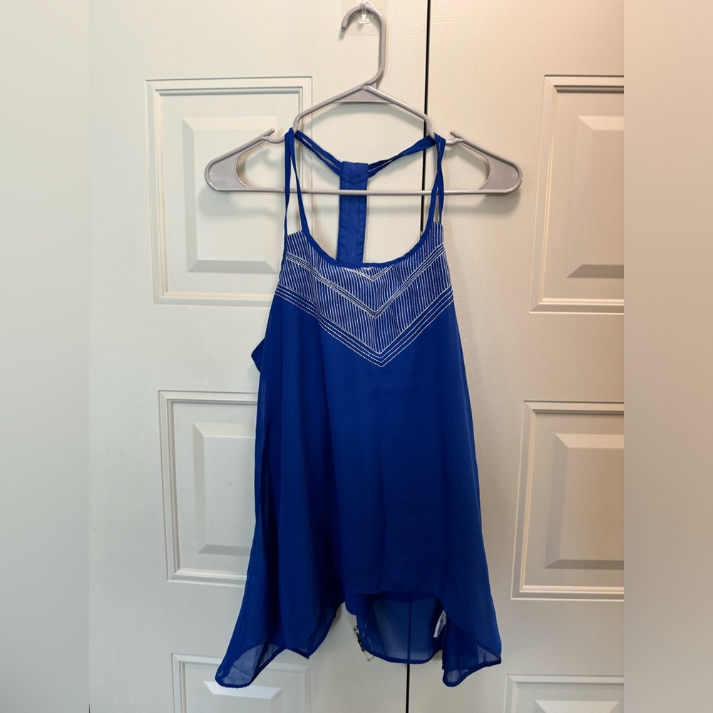 Studio Y blue tank top